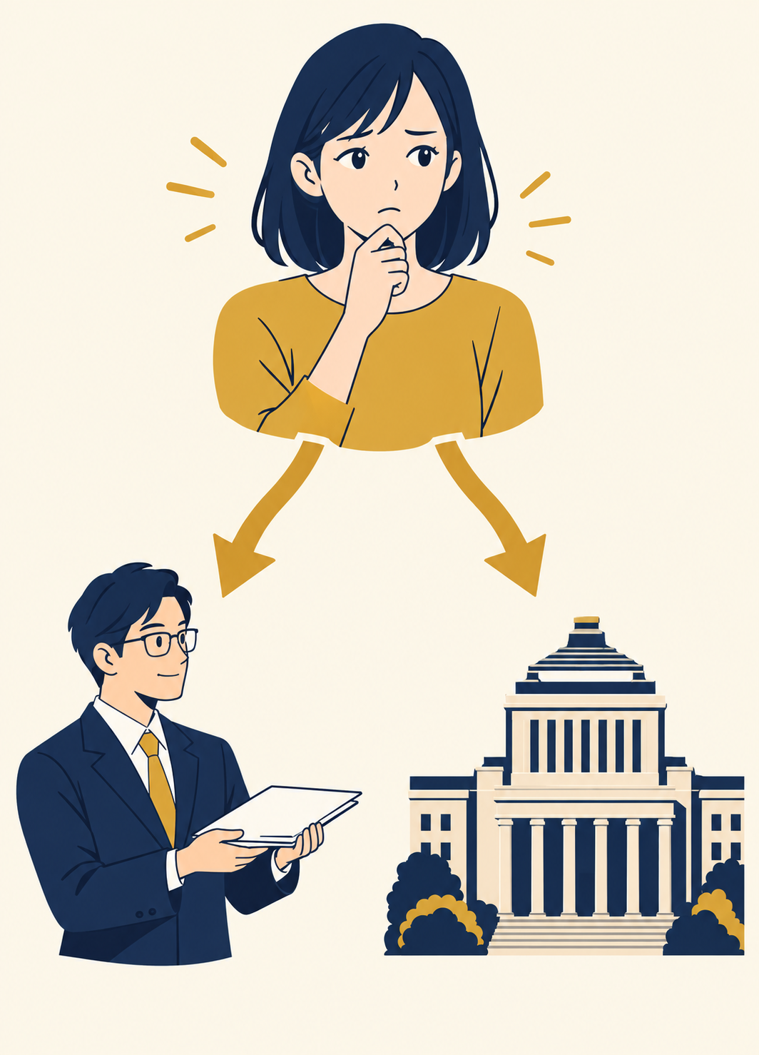 個人再生の費用は、法律専門家への依頼費用と裁判所に納める費用に分かれることを示す図。
