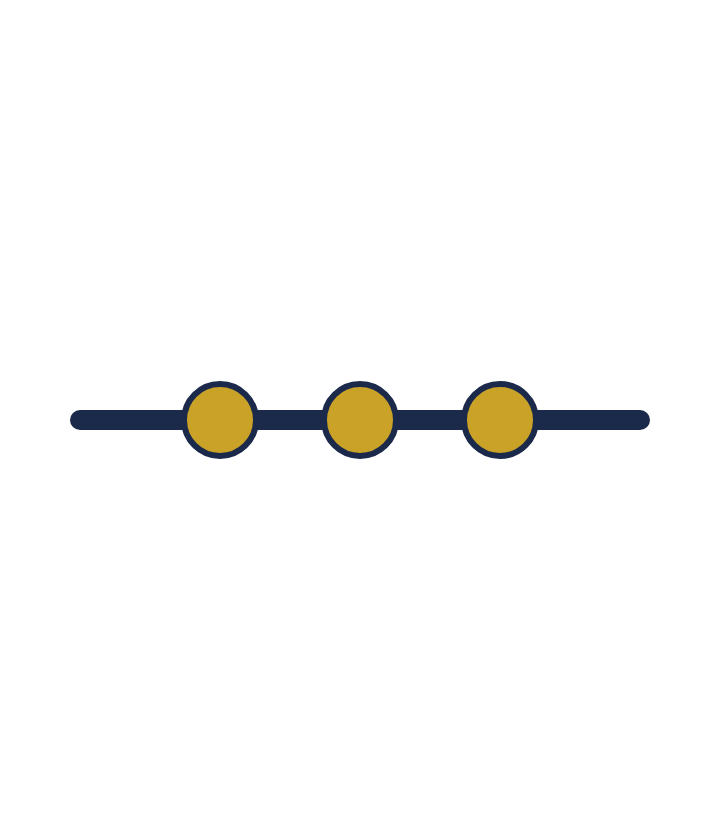 負担が軽い順に任意整理・個人再生・自己破産が並ぶ位置関係を示す簡易図